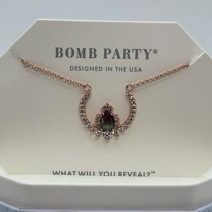 Bomb Party Necklace - Rose Gold Plating NEW never worn NO BOX